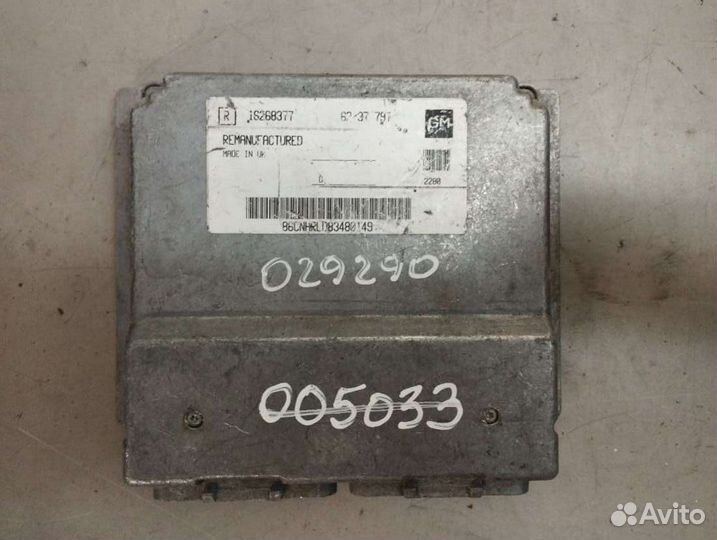 Блок управления двигателем opel astra g (1998 - 2009) 16268377. 6237797