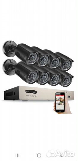 Комплект дахуа 4 шт камера