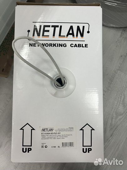 Кабель netlan U/UTP 4 пары