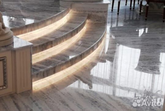 Лестница из гранита мрамор