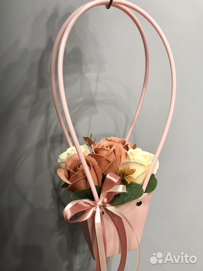 Букет из мыльных роз