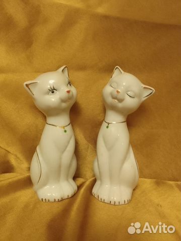 Статуэтка кошка фарфор