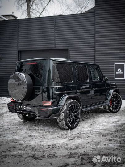 Карбоновые клыки заднего бампера Mercedes G W463