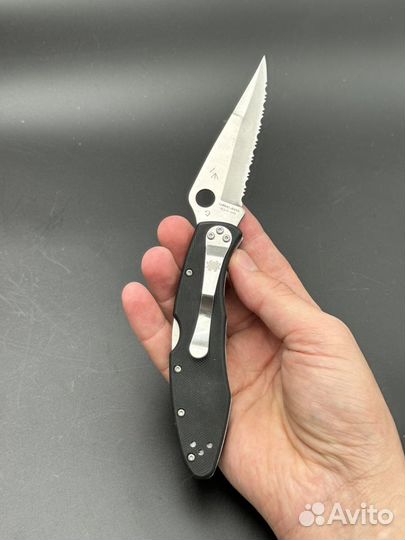 Spyderco Police серрейтор черный