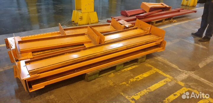 Стеллажи складские грузовые паллетные. Монтаж