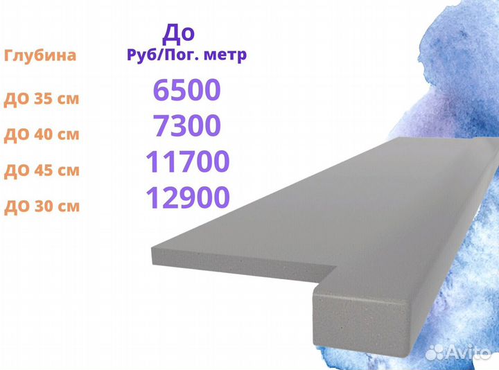 Подоконник из акрилового камня