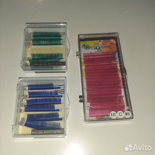 Ресницы для наращивания цветные