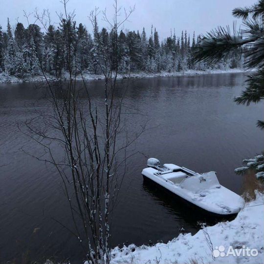 Обь 3 с мотором и прицепом
