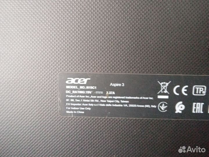 Ноутбук acer aspire 3