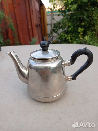 Чайник заварной СССР Мельхиор