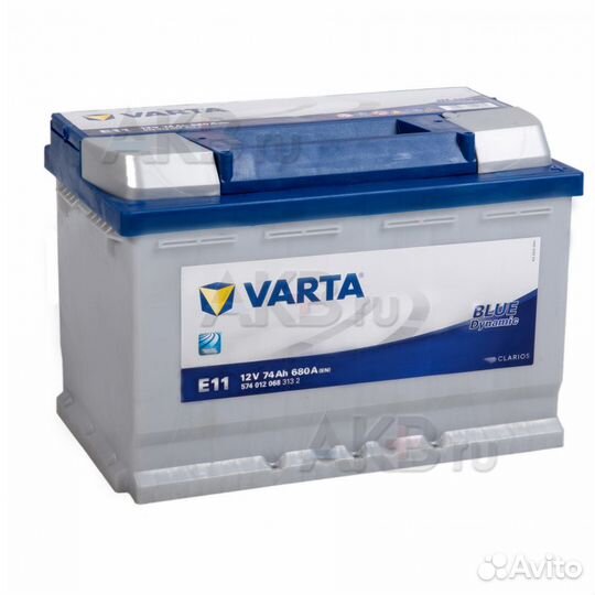 Аккумулятор автомобильный Varta Blue Dynamic E11 7