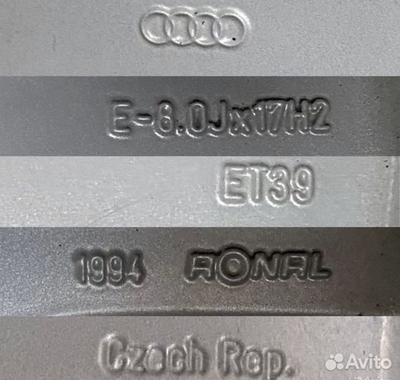 Колеса Audi R17 Оригинал