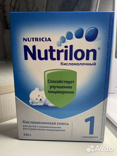 Детская кисломолочная смесь нутрилон 1, 350г