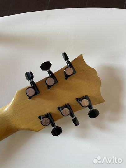 Гитара мастеровая, по форме Les Paul, широкий гриф