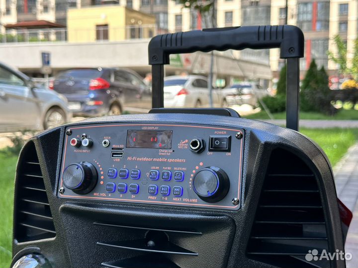 Блютуз колонка караоке новая