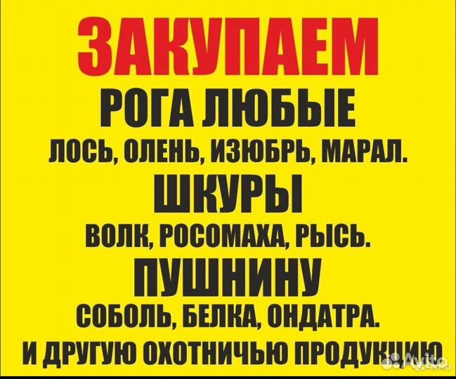 Пушнина рога камус