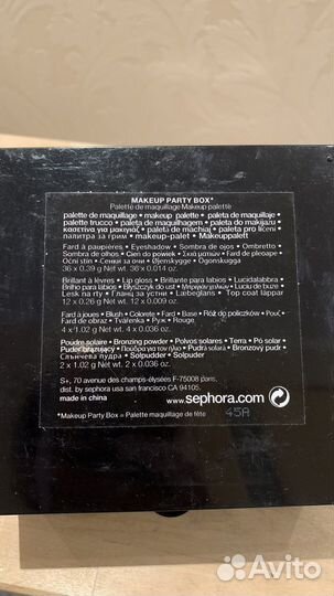 Sephora Палитра теней и румян блески для губ