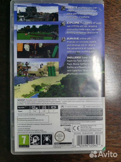 Minecraft nintendo switch