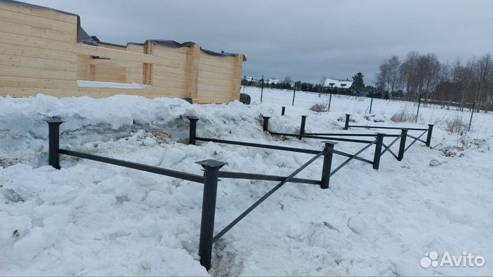 Фундамент на сваях с монтажом, для бани