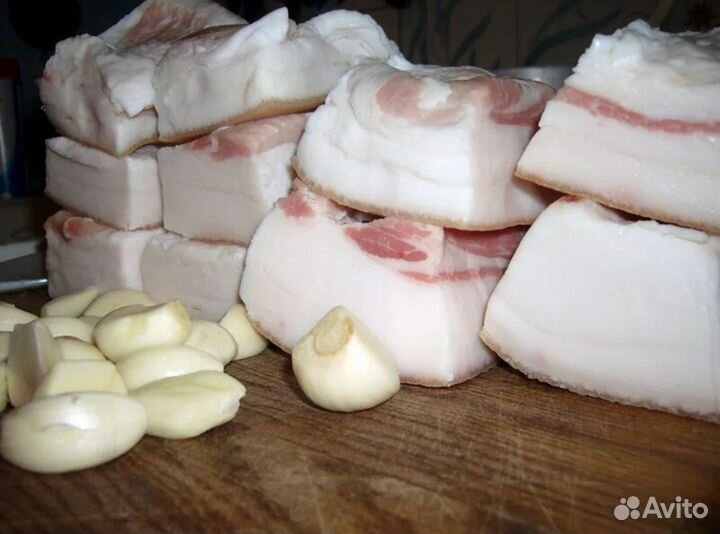 Сало соленое домашнее, деревенское