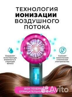 Фен для волос профессиональный с ионизацией