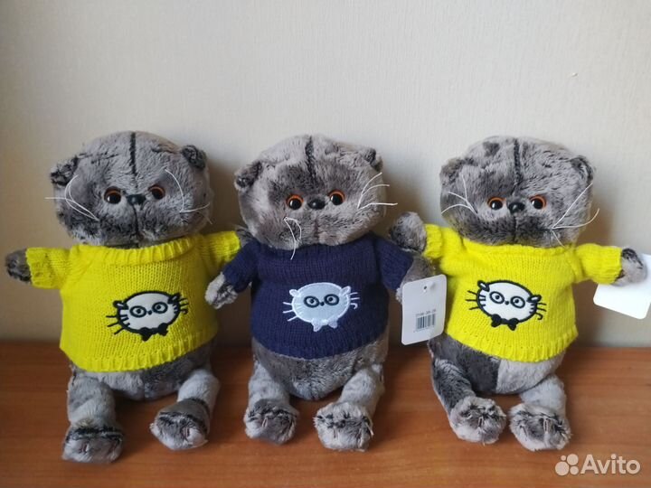 Мягкая игрушка кот басик новый