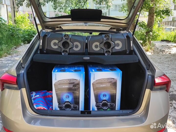 Пара стерео колонок по 50 ватт каждая