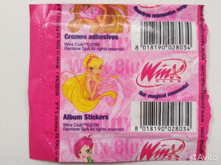 Наклейки винкс panini