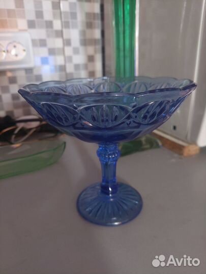 Ваза цветное стекло СССР