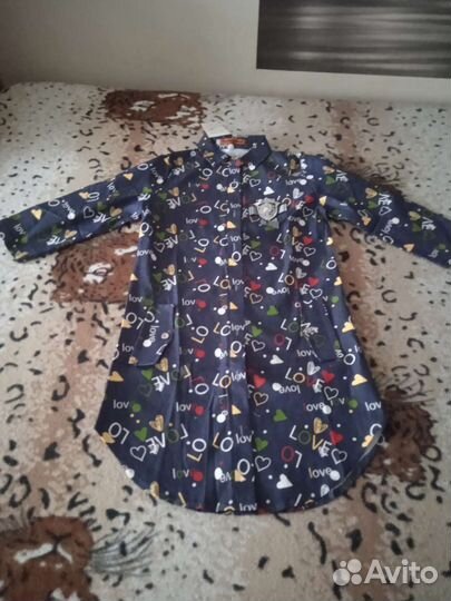 Джинсовая рубашка для девочки