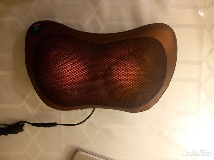 Массажная подушка электрическая с подогревом новая