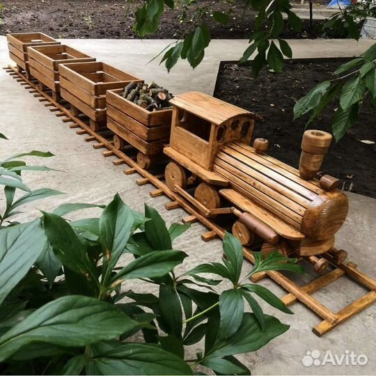 Декор для сада паровоз