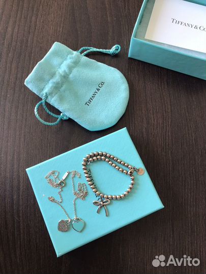 Tiffany&Co браслет и прдвеска Оригинал