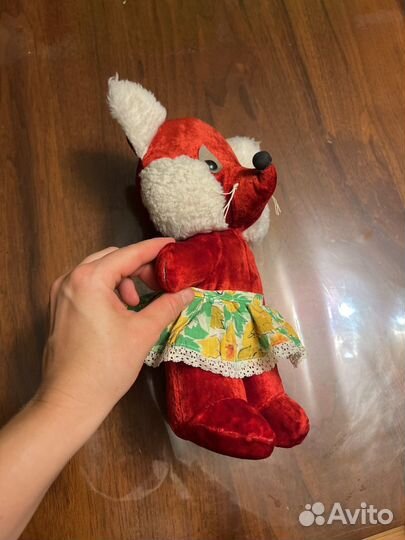 Мягкая игрушка времен СССР -лисичка