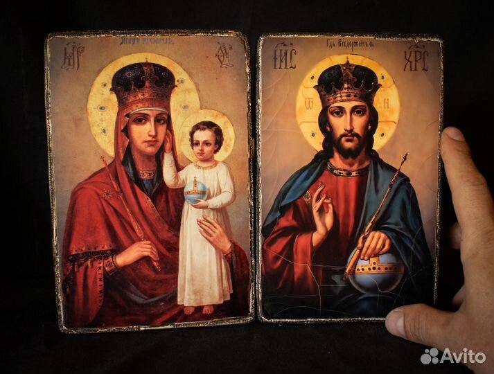 Венчальная пара. Богоматерь и Спас Вседержитель