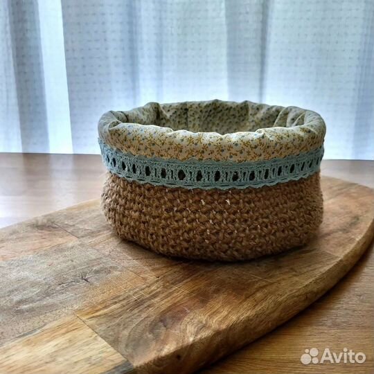 Корзина из джута