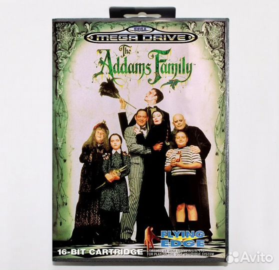 Картридж 16 бит addams family