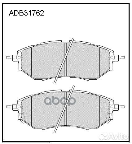 Колодки тормозные передние ADB31762 allied nippon