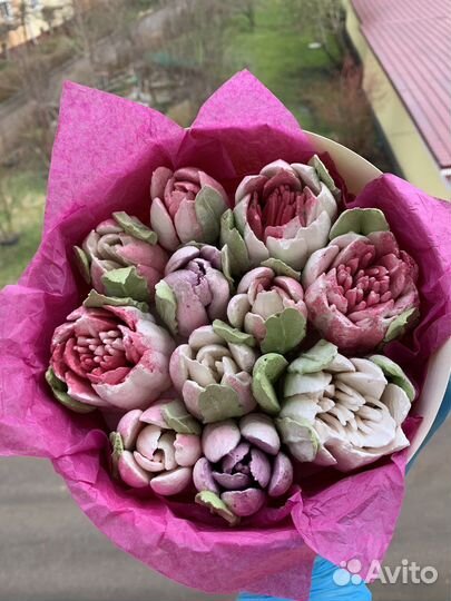 Съедобные букеты.Букеты из зефира