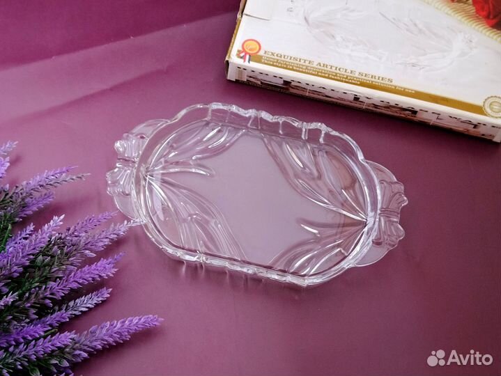 Новое блюдо стеклянное Конфетница Посуда