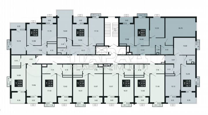 1-к. квартира, 41,3 м², 1/4 эт.