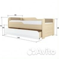 Кровать 2-х уровневая Стиль 900.1