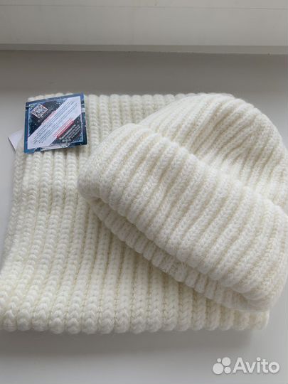 Комплект шапка и снуд женский