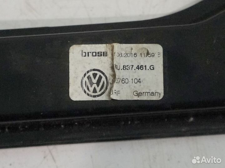Стеклоподъемник пер левый 6RU837461G VW Polo