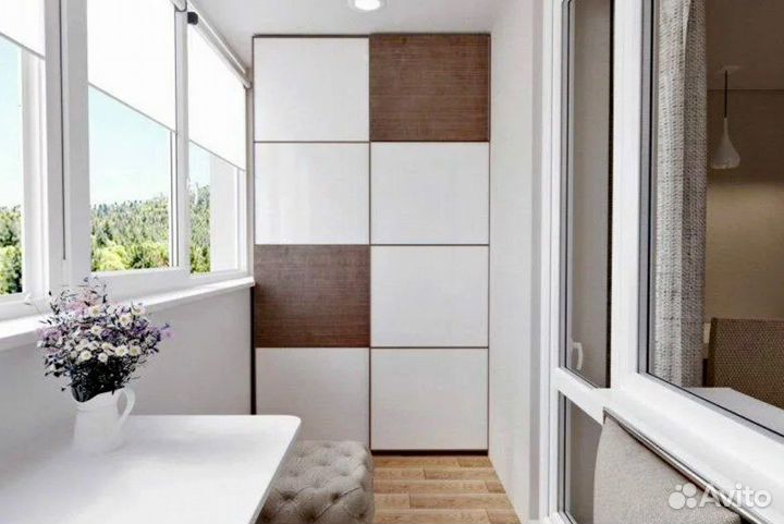 Шкаф на балкон на заказ по вашим размерам