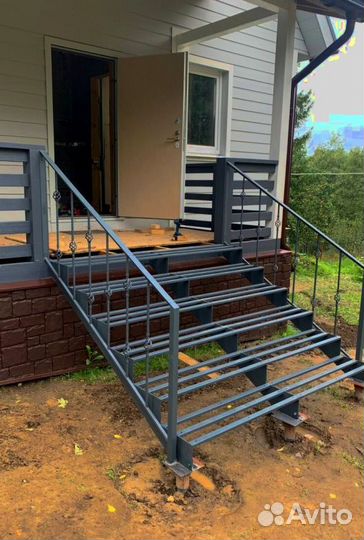Металлокаркас для лестницы 