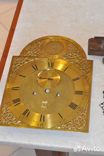 Английский старинный комплект для напольных часов