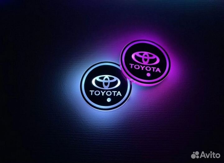 Диодная Led подсветка подстаканников на любой авто