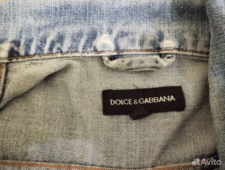 Джинсовая куртка dolce gabbana винтаж