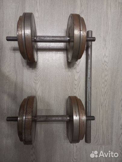 Гантели (штанга ) вес 53 кг